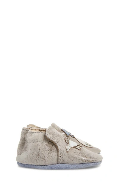 Robeezr Walter Crib Shoe In Grey