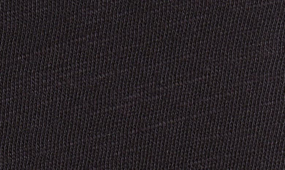Rag & Bone Black Cotton Classic Short Sleeve Henley In Jet Black