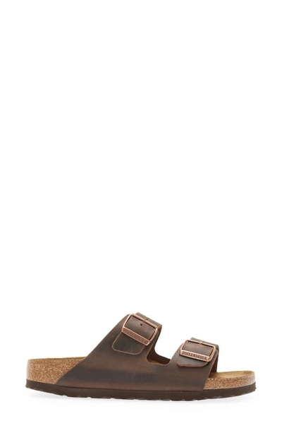 Shop Birkenstock Arizona Slide Sandal In Habana Leather