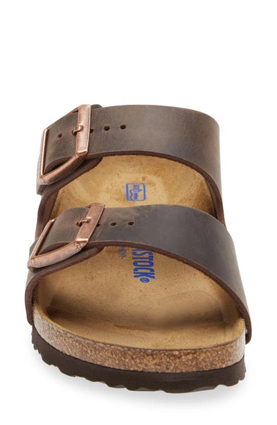 Shop Birkenstock Arizona Slide Sandal In Habana Leather