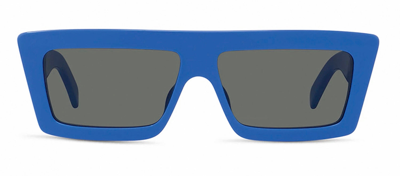 Shop Celine Monochroms Cl40214 Un 92a Flat Top Sunglasses In Grey