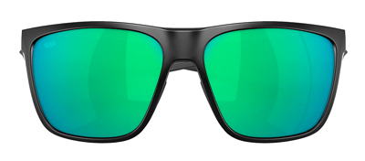 Shop Costa Del Mar Ferg Xl M 06s9012 901202 580g Wrap Polarized Sunglasses In Green