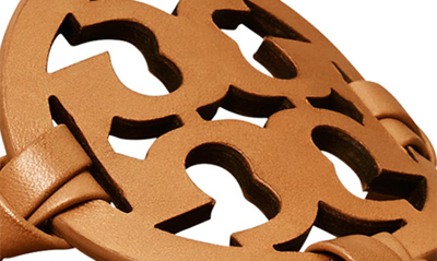 Tory Burch Miller Square Toe Thong Sandal In Caramel Corn