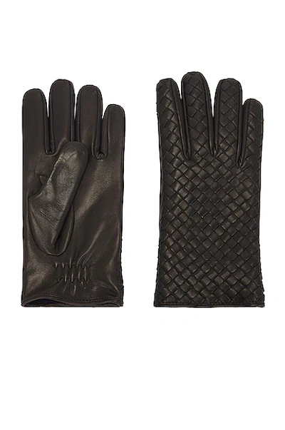 Shop Bottega Veneta Intreccio Gloves In Fondant