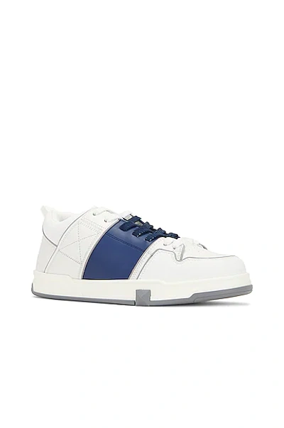 Shop Valentino Open Skate Sneaker In White & Blue