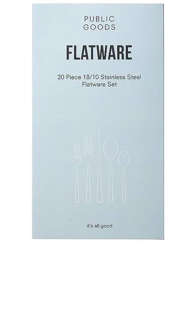 Public Goods 18/10 Stainless Steel Forged Flatware Set In N,a