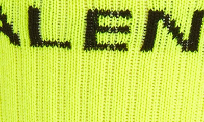 Shop Balenciaga Logo Tennis Socks In Lemon/ Black