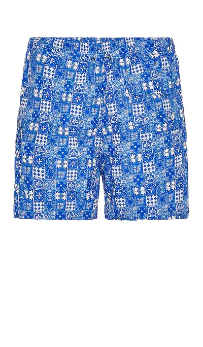 Shop Solid & Striped The Classic Swim Shorts In Tile Print