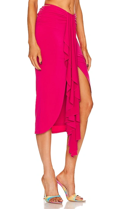 Shop Michael Costello X Revolve Trent Skirt In Hot Pink