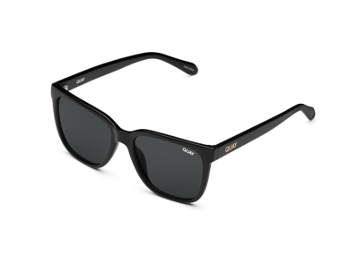 Shop Quay Wired Large In Black,smoke Polarized