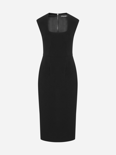 Shop Dolce & Gabbana Viscose Midi Dress