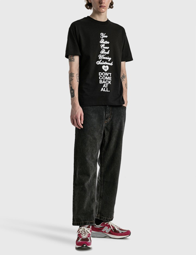 Shop Saintwoods Sw "either Or" T-shirt In Black