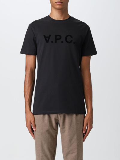 Shop Apc T-shirt A.p.c. Men In Black
