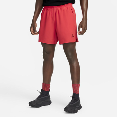 Shop Nike Men's  Acg Dri-fit "new Sands" Shorts In Red