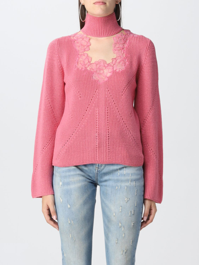 Shop Blumarine Sweater  Woman Color Baby Pink