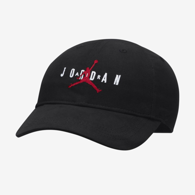 Shop Jordan Men's  Curved Brim Strapback Hat In Black