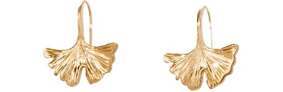 Shop Aurelie Bidermann Tangerine Earrings In Yellow Gold