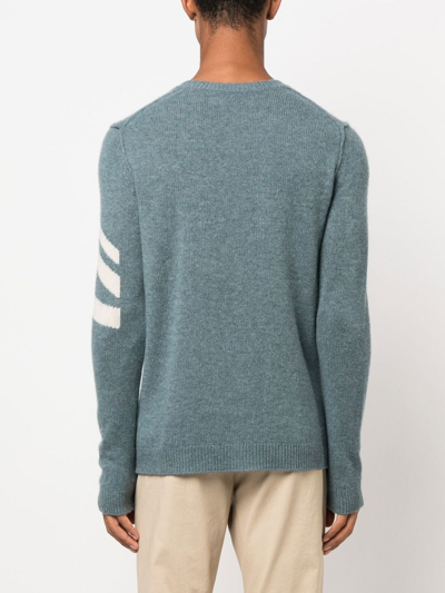 Zadig & Voltaire Kennedy Arrow Sleeve Cashmere Sweater In Blau