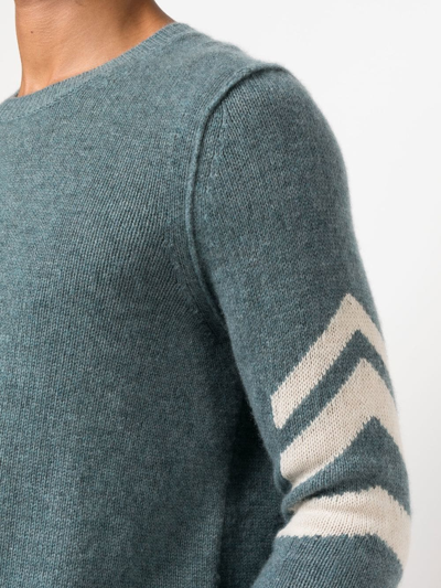 Zadig & Voltaire Kennedy Arrow Sleeve Cashmere Sweater In Blau