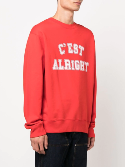 Shop Zadig & Voltaire Slogan-print Sweatshirt In Rot
