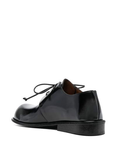 Shop Marsèll Polished Round-toe Oxford Shoes In Black