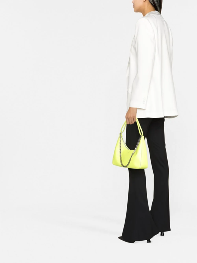 Alberta Ferretti Structured Double-breasted Button Blazer In Weiss