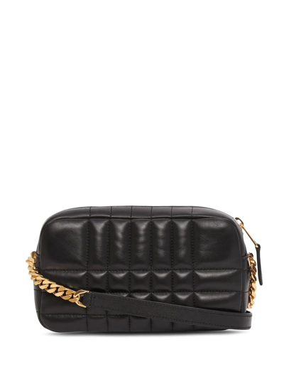 Shop Burberry Lola Mini Quilted Camera Bag In Black