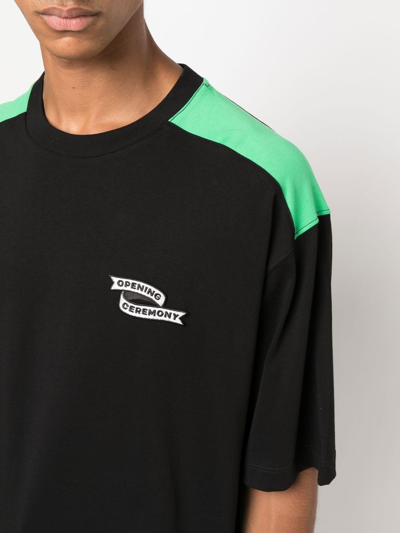 Opening Ceremony Colour-block T-shirt In Schwarz