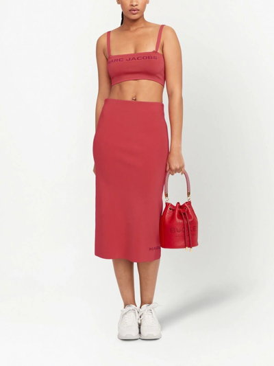 Shop Marc Jacobs The Bucket Bag In Red