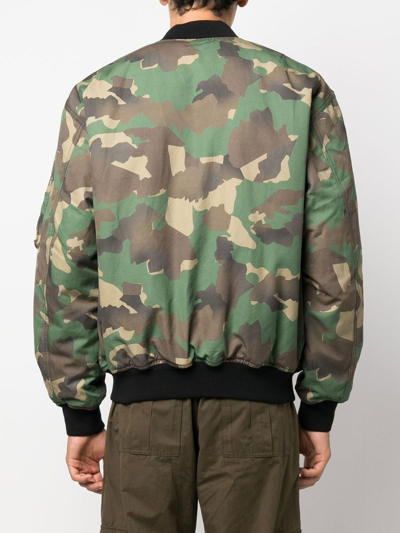 Heron Preston Ex-ray Camouflage-print Jacket In Grün
