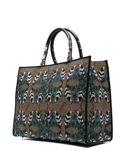 Shop Furla Opportunity Graphic-print Tote Bag In Brown