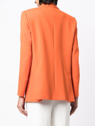 Shop Blazé Milano Double-breasted Blazer In Orange