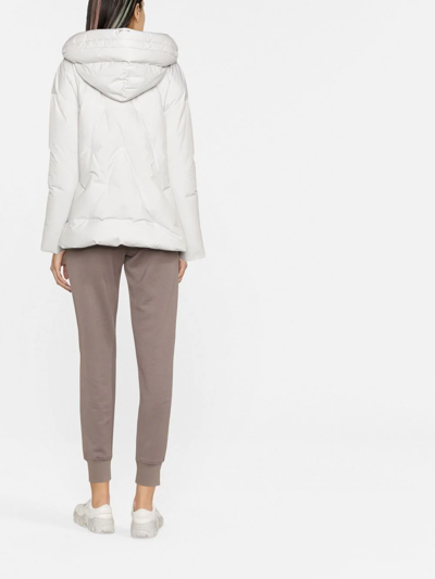 Herno Padded Hooded Jacket In Grey