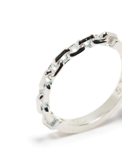 Shop Stolen Girlfriends Club Sterling Silver Chain Ring In Silber