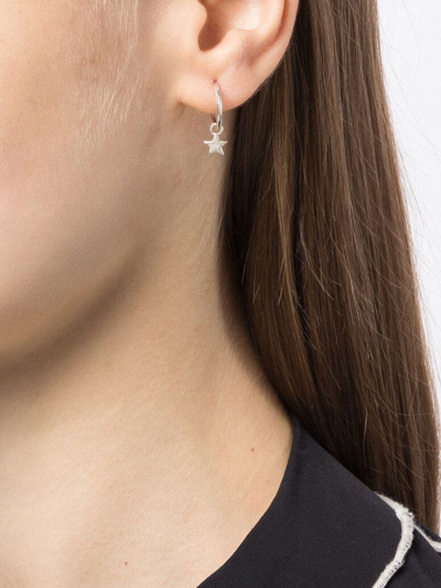 Shop Stolen Girlfriends Club Star Anchor Silver Sterling Earrings In Silber