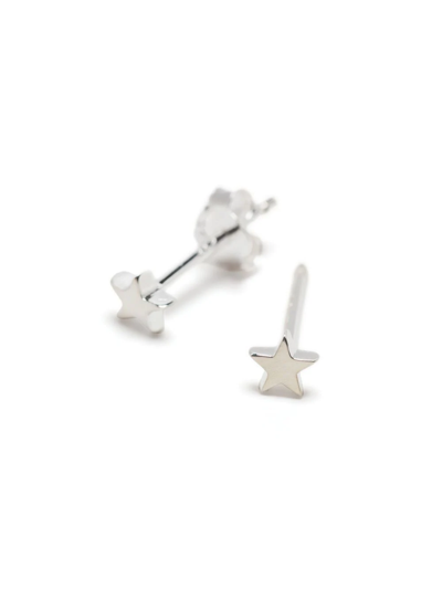 Shop Stolen Girlfriends Club Tiny Stolen Star Earrings In Metallic