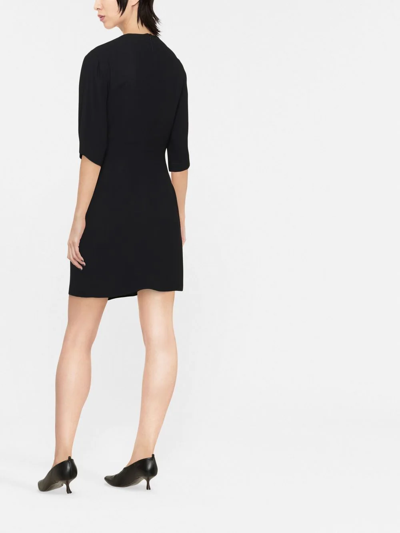 Shop Stella Mccartney Falabella Chain Mini Dress In Schwarz