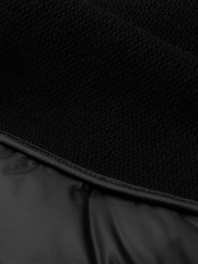 Shop Rick Owens Asymmetric Hooded Padded Coat In Schwarz
