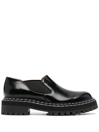 Shop Proenza Schouler Chunky Slip-on Shoes In Schwarz