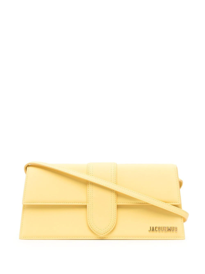 Shop Jacquemus Le Bambino Long Shoulder Bag In Gelb
