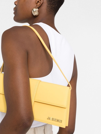 Jacquemus Le Bambino Long Flap Shoulder Bag In Gelb