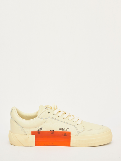 Shop Off-white Low Vulcanized Sneakers In Camel