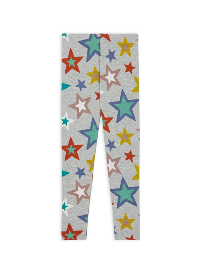 Shop Rockets Of Awesome Little Girl's & Girl's Rainbow Star Leggings In Neutral