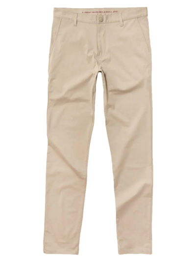 Shop Rhone Men's Commuter Skinny Pants In Khaki