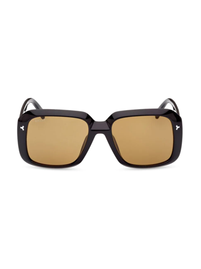 Shop Tom Ford Men's 57mm Square Sunglasses In Black