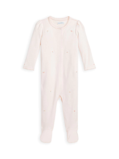 Shop Polo Ralph Lauren Baby Girl's Floral Organic Cotton Coverall In Delicate Pink