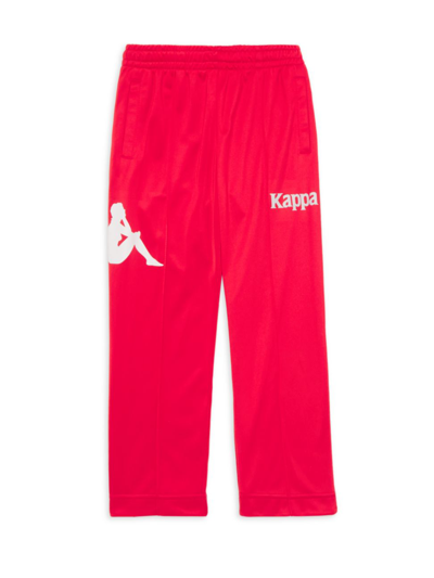 Shop Kappa Little Kid's & Kid's Authentic Ambret Joggers In Red Paprika