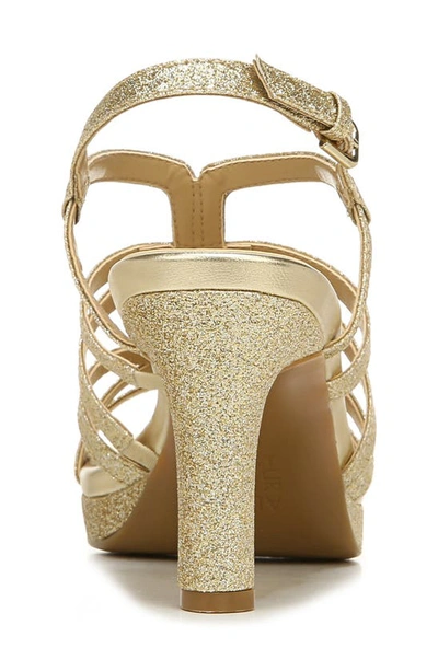 Rsvp Footwear Baylor Strappy Slingback Sandal In Gold Glitter