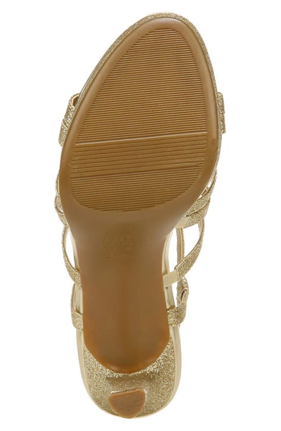 Rsvp Footwear Baylor Strappy Slingback Sandal In Gold Glitter