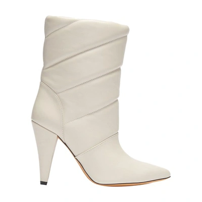 Shop Iro Motta Ankle Boots In Off White
